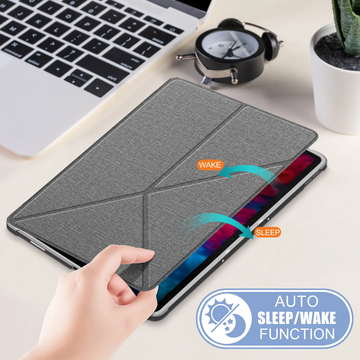 High quality folding tablet case for Lenovo Tab P11 Plus TB-J606F wake up smart leather case cover for Lenovo K11 Pro TB-J616