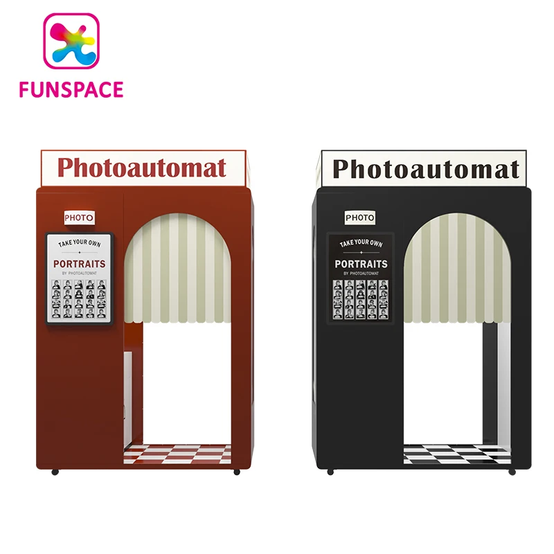 Funspace Shopping Mall Custom Shell Dslr Camera Photo Booth Host Machine Touch Screen Printer Selfie Photo Booth Kiosk
