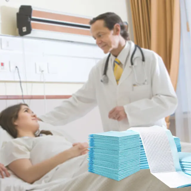 disposable pads hospital bed pads incontinence underpad/urine absorbent pet pads with breathable paper
