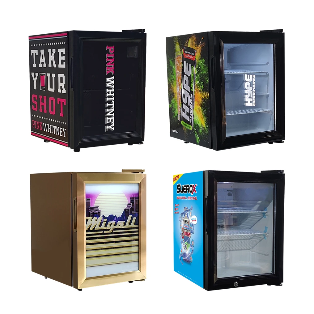 Meisda SC35 Mini Bar Fridge Hot Sale Beverage Display Cooler with Glass Door Compressor 220v Voltage Milk Beer Other Beverages