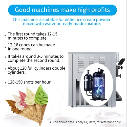 Miken GQ-25CTB three flavours ice cream CE certificate Hot sales Supplier China Factory Commercial Ice Cream Machine making