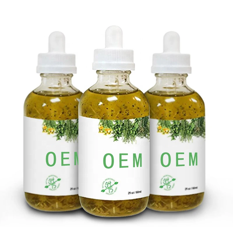 Private Label Premium Castor Natural Smoothing Oil Dht Blocker Vitamins Organic Hair Growth Oils