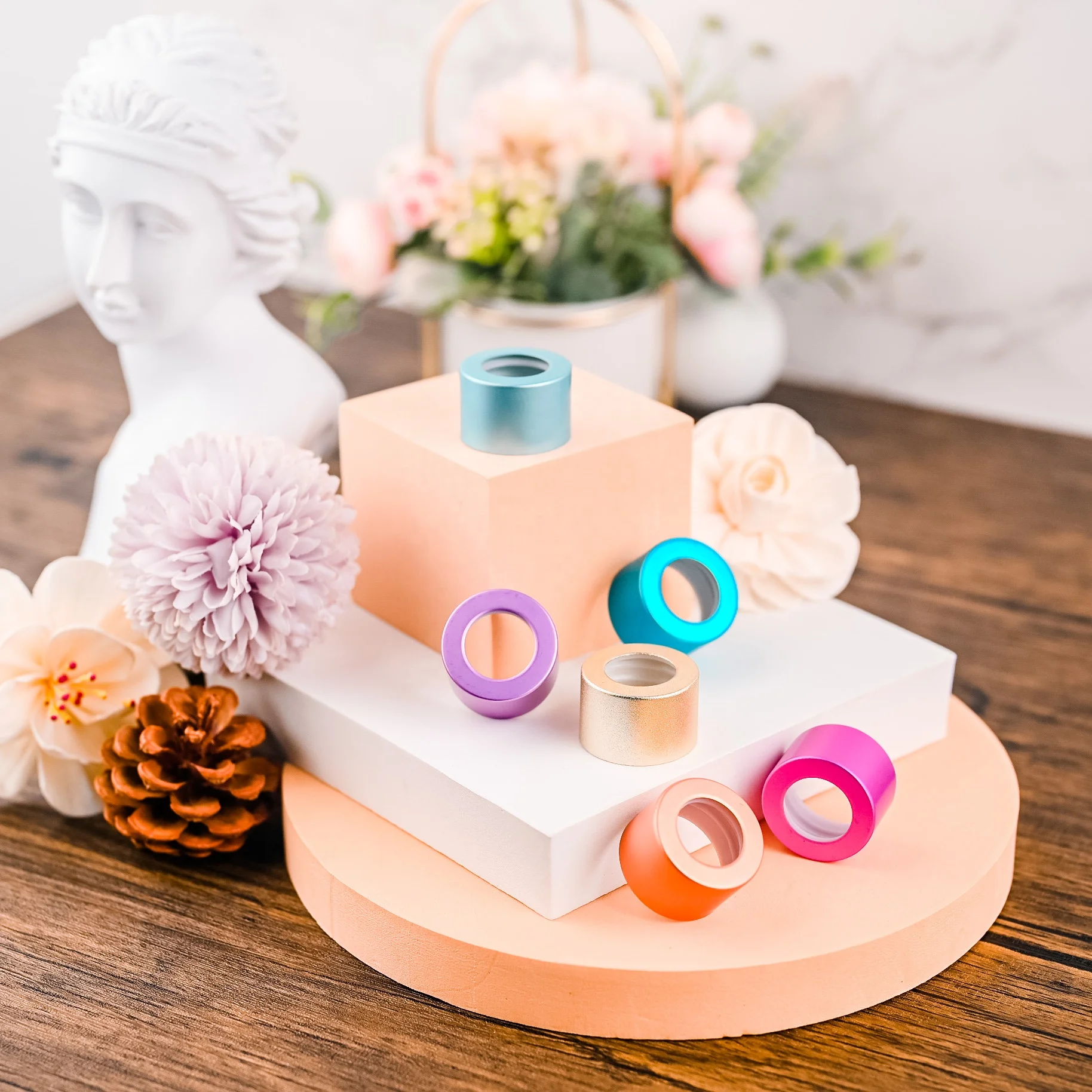 multi inventory Hot sale Air fresheners reed diffuser bottle accessories 20mm 24mm 28mm aluminium cap