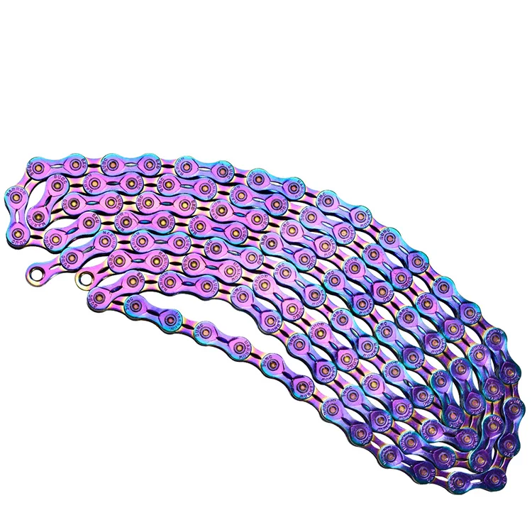 Hot sale 9 10 11 12 speed Bicycle Rainbow Chain Colorful MTB Mountain Road Bike Shifting Chain