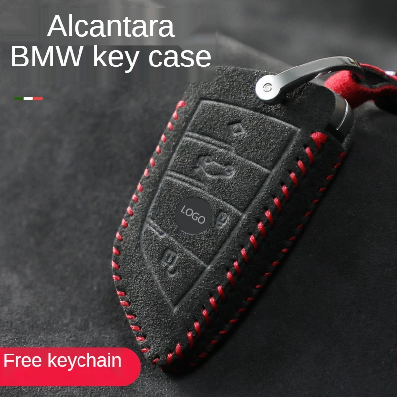  Смарт-чехол для автомобильного ключа из алькантары BMW X3 с защитой от