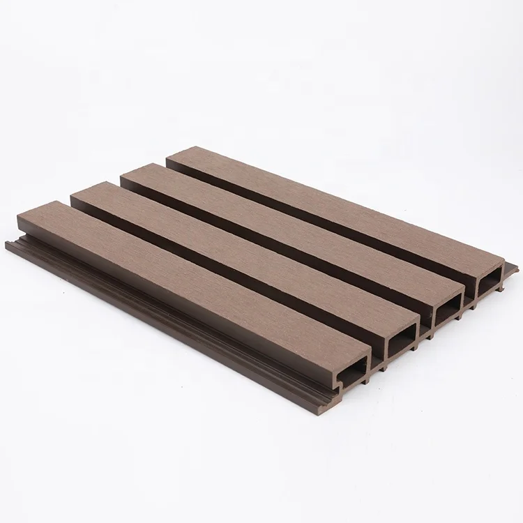 Classic Pool Double Side Decorations Modular Hardwood Fence Co-extrusion Wall Panel WPC Decking for Wall