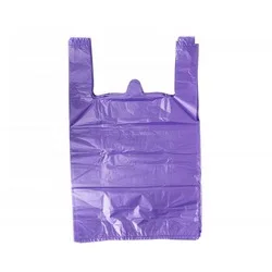 High quality green biodegradable thickened supermarket shopping plastic vest bag can be customized printing