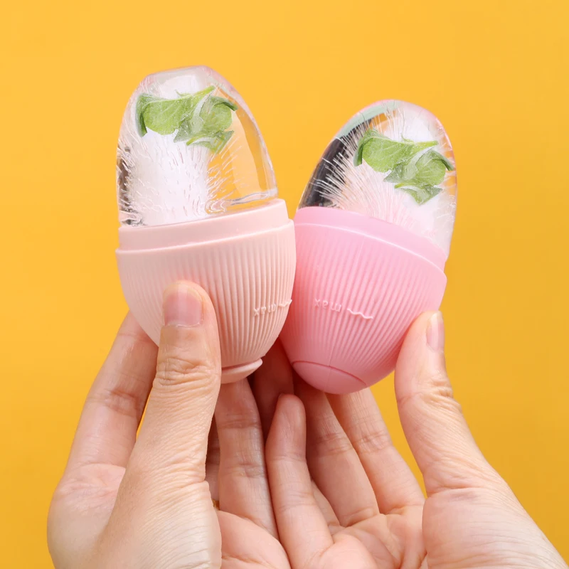 Skincare Cube Mold Massager Silicone Ice Globes Face Depuffer Eye Roller For Puffy Eyes Face Women