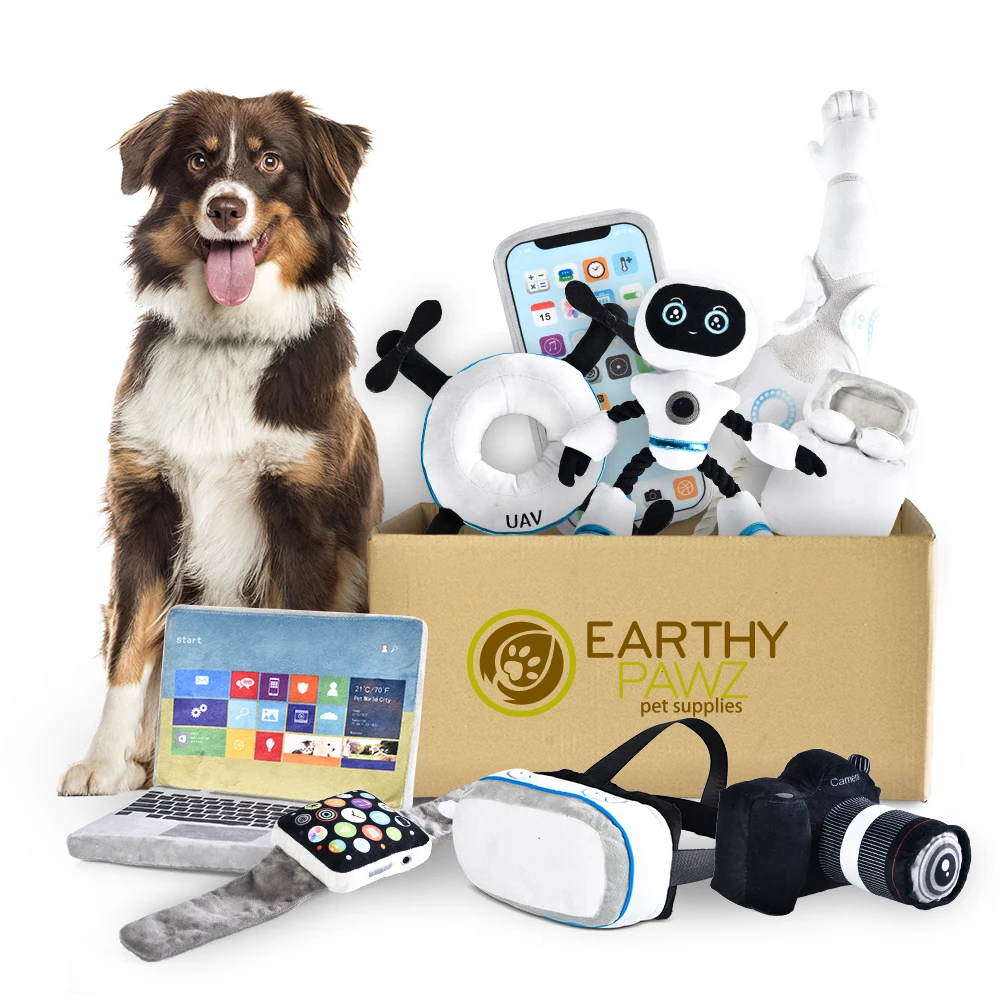 High-tech Series Random Pet Squeaky Plush Toy Cat Dog Pet Curious Box Pet Toy Set Box