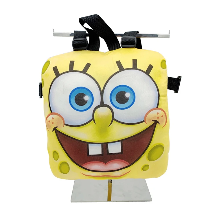 
Cute Cartoon Spongebob Backpack Printing Logo School Bags for Kindergarten Kids 