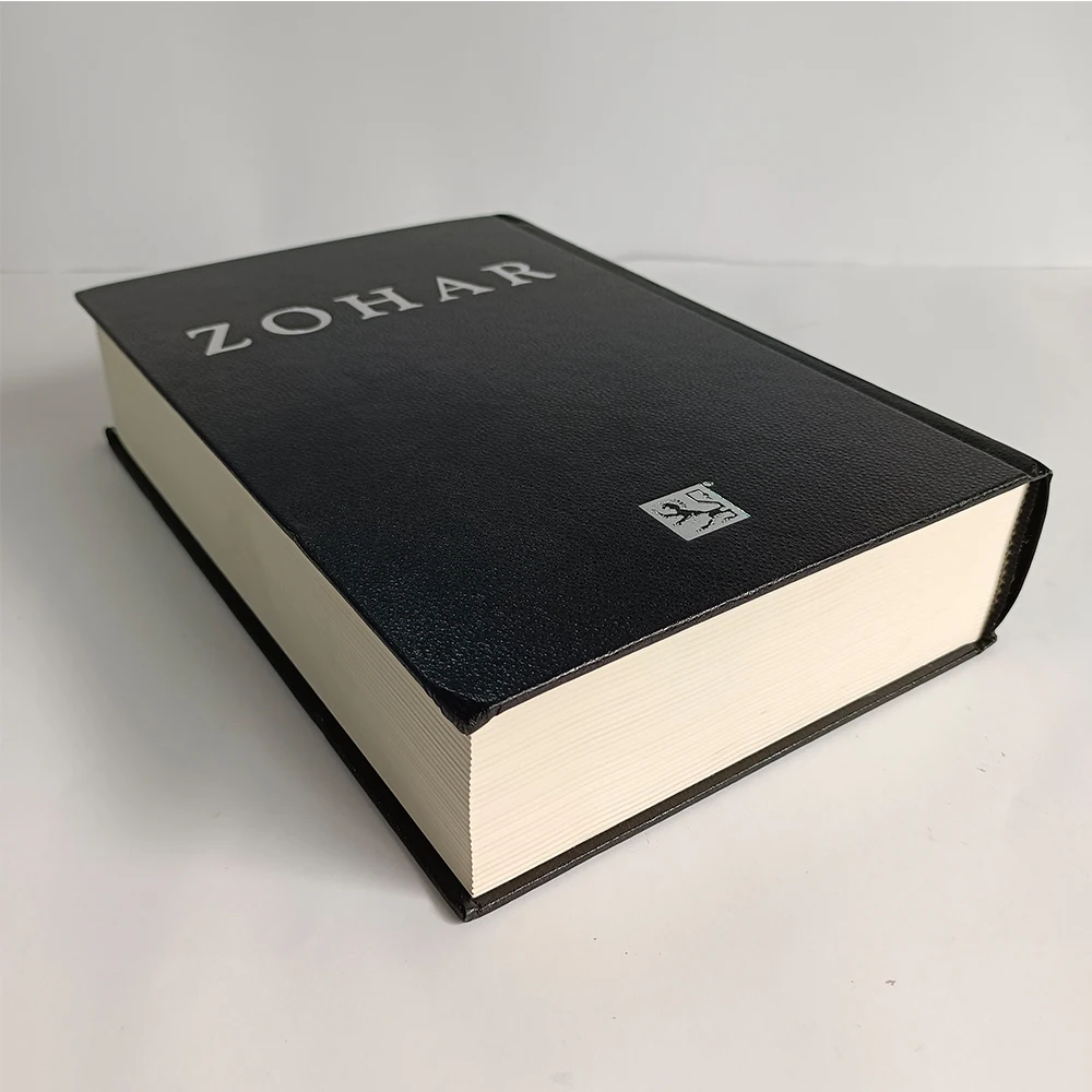 Customization printing Luxury pu leather Hard cover book