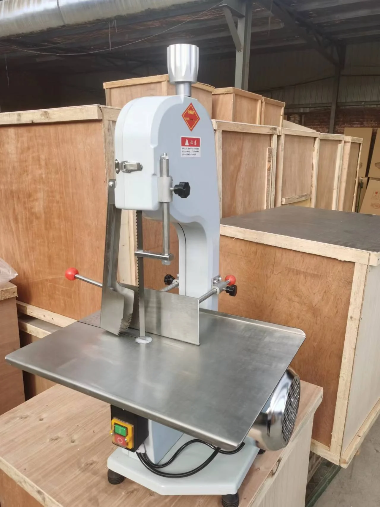 Commercial chicken bone cutting machine frozen meat goat band saw machine