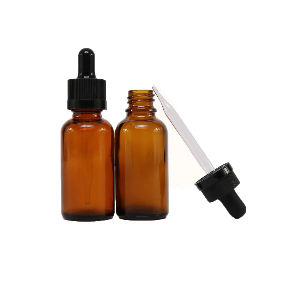 Luxury 15 20 30 50 ml 100 g empty blue green amber skin care frosted packaging dropper essential oils glass bottles 10ml