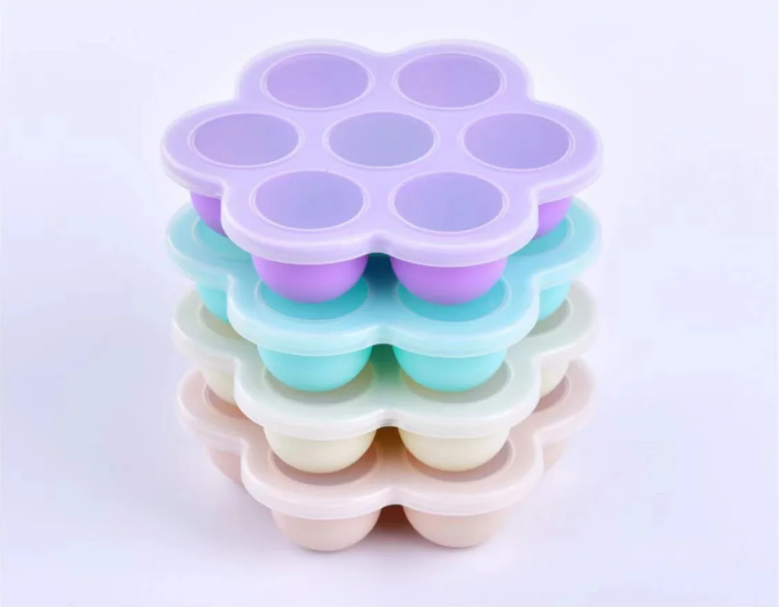 
New Design Meal Container With Clip-on Lid For Home School Silicone Baby Food Storage Box 