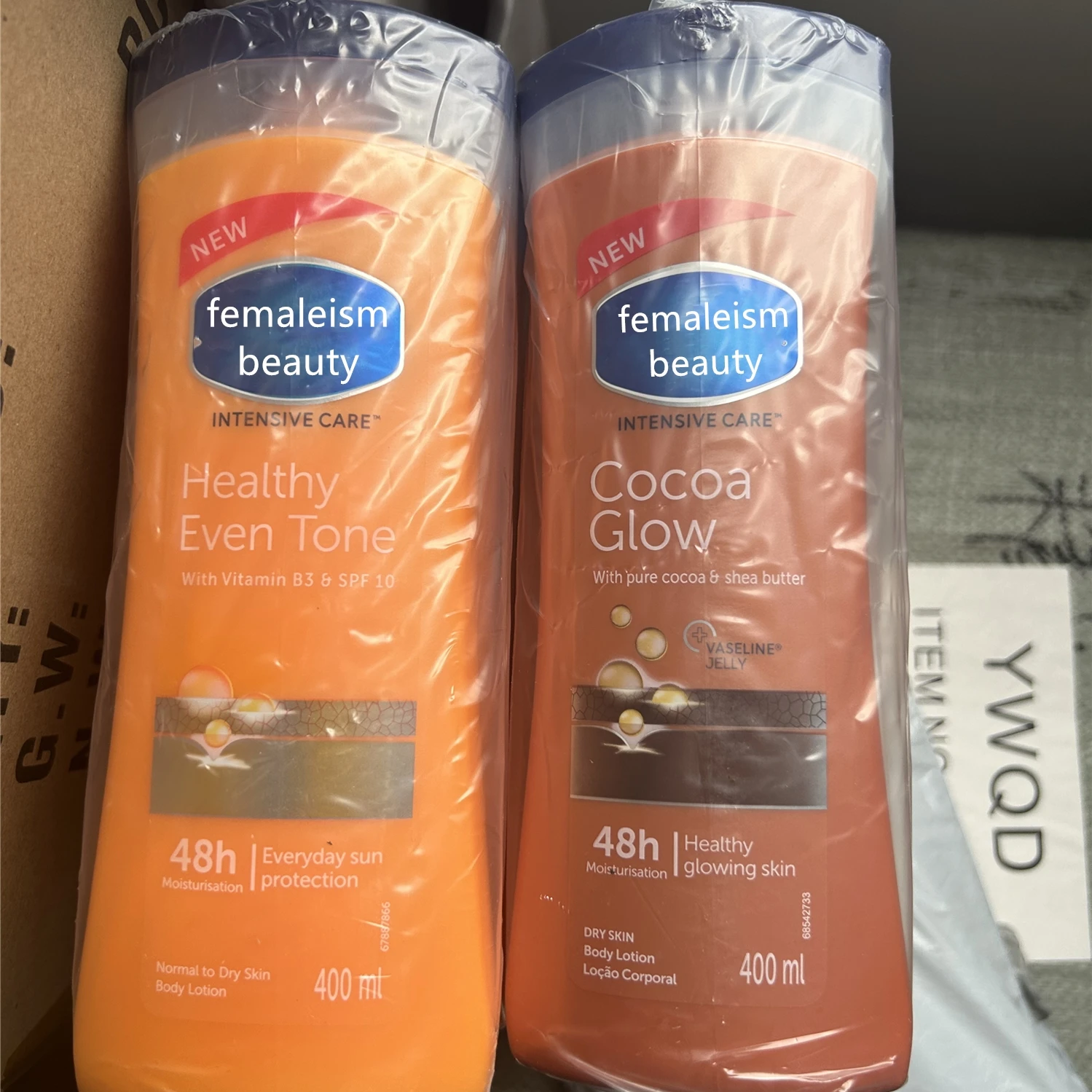 Femaleism Beauty body lotion 600ml 400ml Cocoa Radiant Essential healing Aloe Soothe Intensive Care Body Lotion for Dry Skin