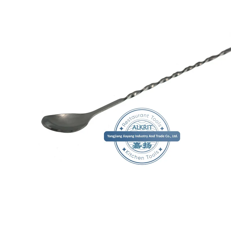 (STBT-LS003) Stainless Steel Cocktail Stirrer Bar Mixing Spoon Long Handle Drink Stirrer for Mojito, Juice, Drinks, Milkshake
