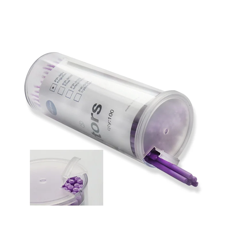 100 Pieces Dental Applicator Brushes Disposable Micro Brush Applicators Microswabs Microbrush for Eyelash Extension