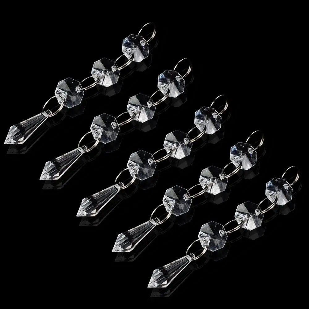 
Hot Acrylic Crystal Beads Garland Chain Chandelier Hanging Wedding Party Christmas Decoration 