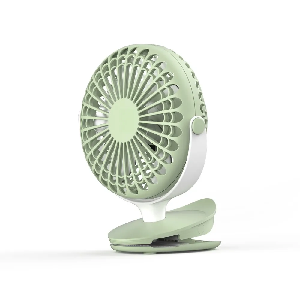 EDON Battery Operated Clip on Oscillating Desk Mini Personal Fan Portable Handheld Fans Cilp Fan 3 Speed
