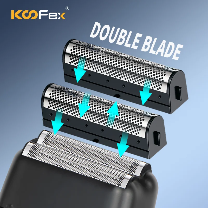 Mens Smooth Hair Shaver Beard razor 11000 RPM High Speed Electric Dlc coating Foil Shaver Dual Blade Hair Cutting Machine