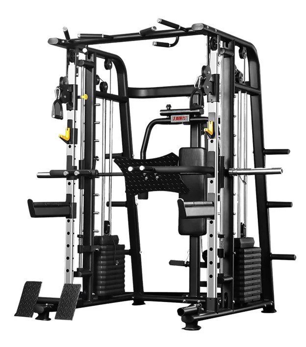 
Hot Sale New Design Professional Multi Gym Equipment Smith Machine with Leg Raiser Machine Gym Smith Machine 