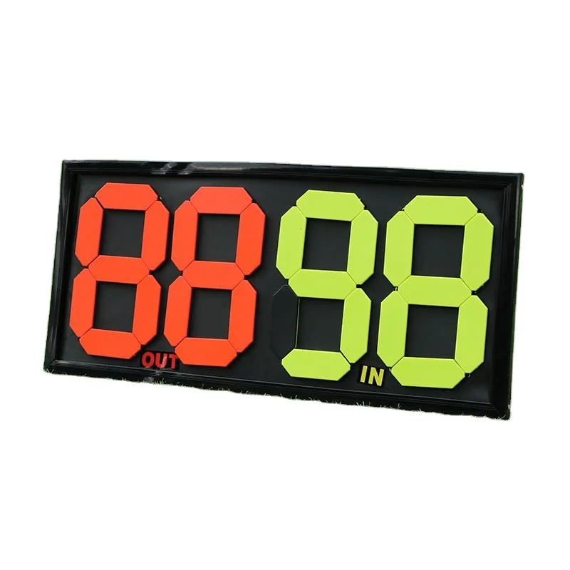 Sport outdoor multipurpose portable manual panel 4 digit manual soccer score board scoreboard football substitution board