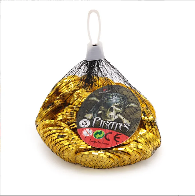 Pirate Props Gold Coin Currency Value 50 100 Simulation Coins Catch Game Code Treasure Box Gold Coins
