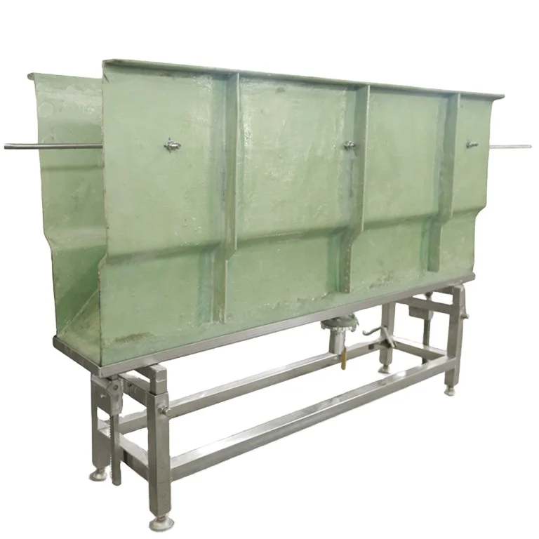 Линия убоя домашней птицы, винтовой спин, 304 стальной резервуар для охлаждения холодной воды, предварительно охлаждающий охладитель курицы