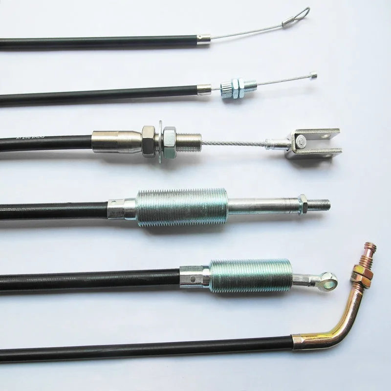 die-casting zinc head steel wire rope control cable assembly bowden cable with customized fittings