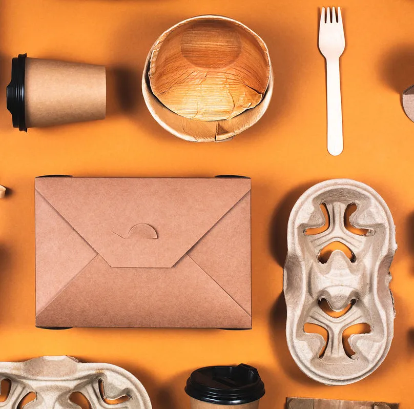 High Quality Manufacturers Biodegradable Takeaway Food Packaging Paper Boxes Customized Kraft Lunch Box Food Grade Container