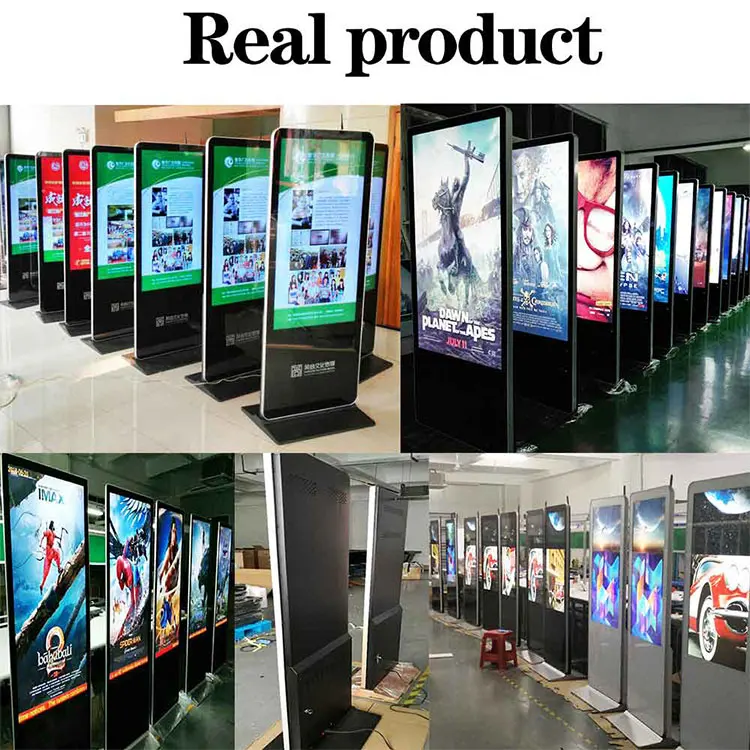 43 49 55 inch indoor floor standing vertical totem WIFI digital signage lcd advertising display