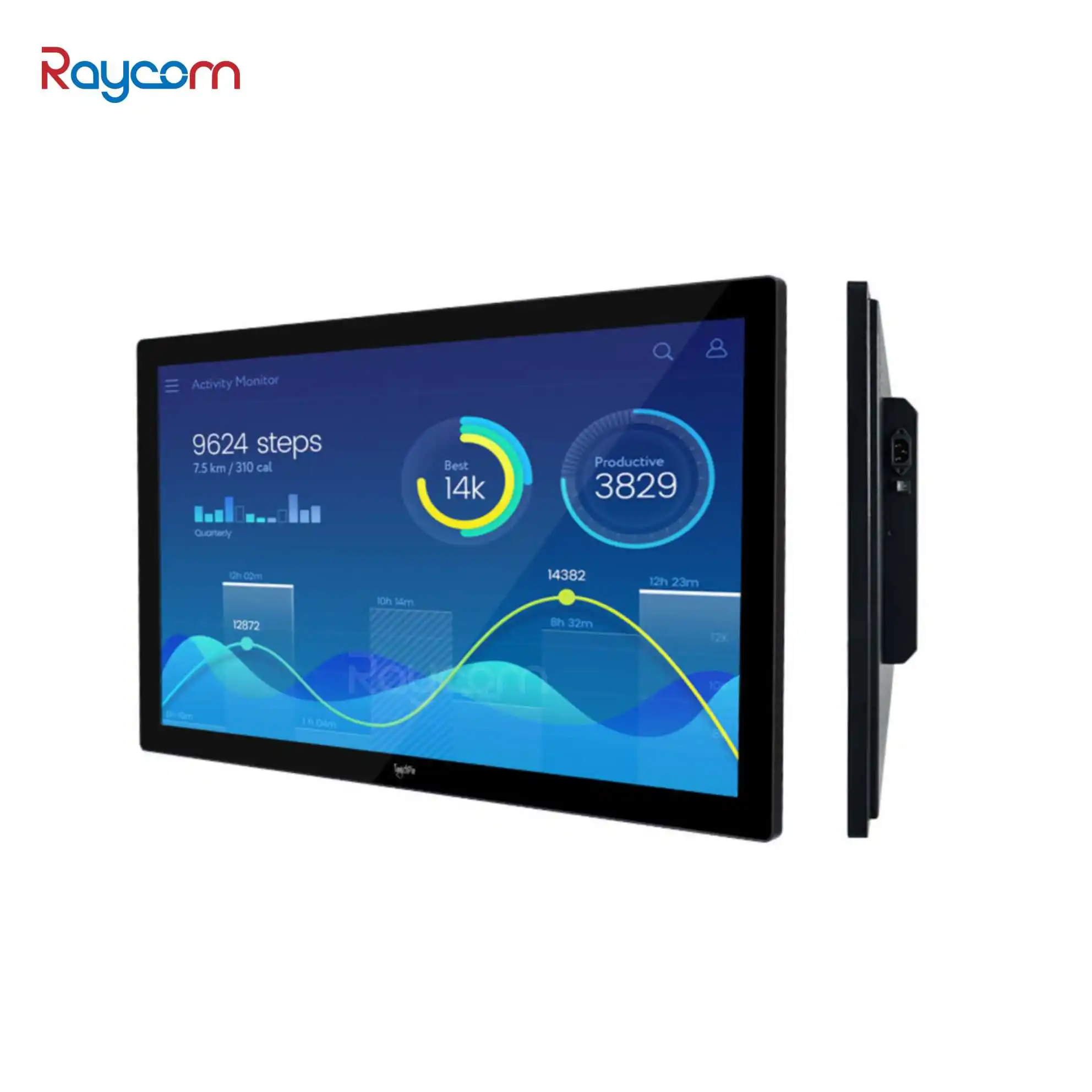 Custom 21.5 Inch Open Frame Touch Screen Monitor IR/Capacitive 10 Points Wall-Mounted IP65 Video Application OEM Supplier