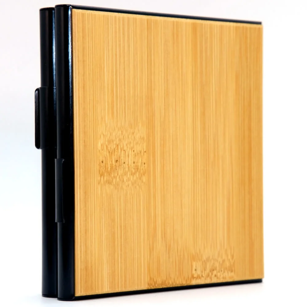 
Best Selling Wood & Aluminium Mens Card Holder with Cigarette Case Sublimated Custom Card Holder Metal Card Holder Wallet 
