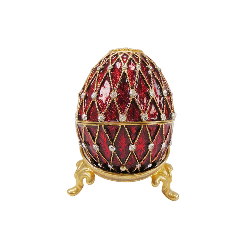 SHINNYGIFTS эмалированные Модные металлические коробки для украшений в форме