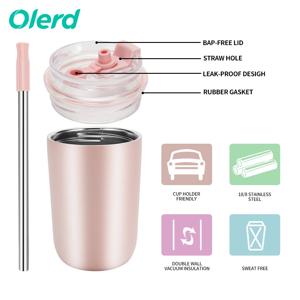 280ml 9oz Small Coffee Mug Double Wall Vacuum Stainless Steel Insulated Travel Tumbler Coffee Cup With Lid