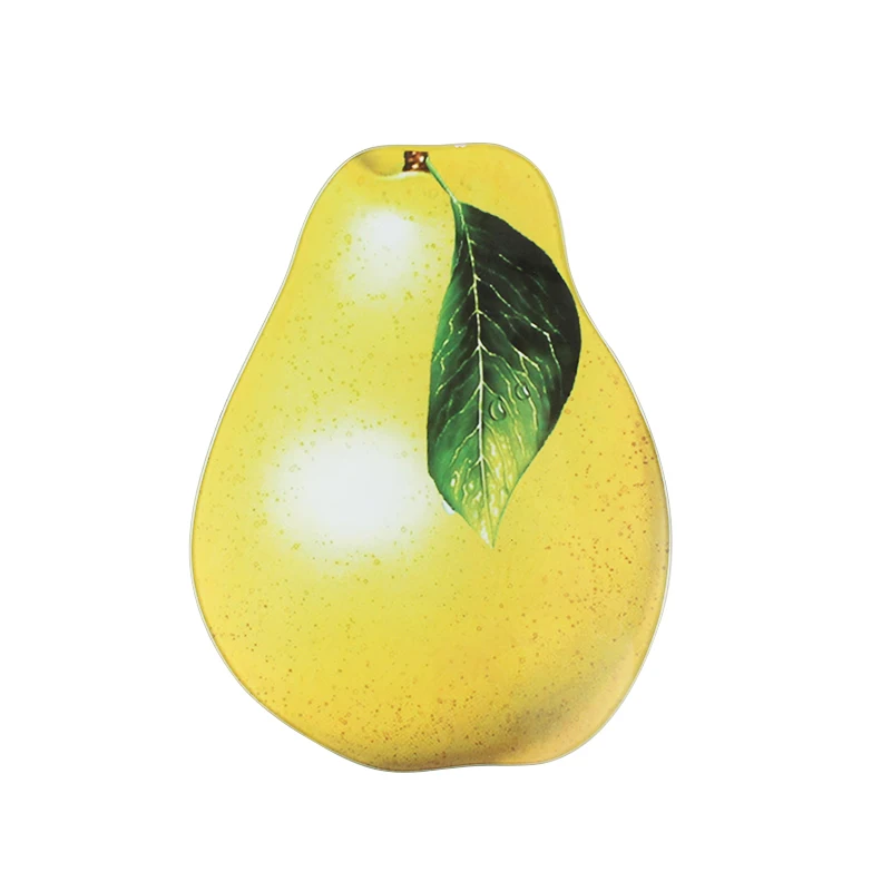 Pear Shape Glass Sublimation Fruit Cutting Boards For Kitchen high Quality cutting board