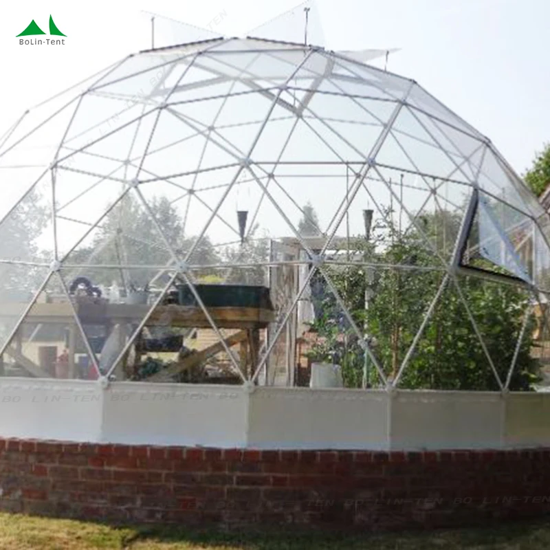 Luxury Outdoor Camping Hotel Tent Pvdf Membrane Tensile Structure Hybrid Tent Geodesic Dome Tent