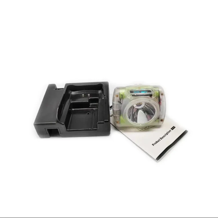 18000LUX Wireless Miner Cap Lamp 7000mAh Cordless Mine Headlamp USB Rechargeable Miners Hard Hat Light with OLED Display