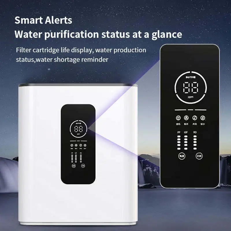 stainless steel 304 faucet camping commercial reverse osmosis mini ro water purifier system pot 1200g