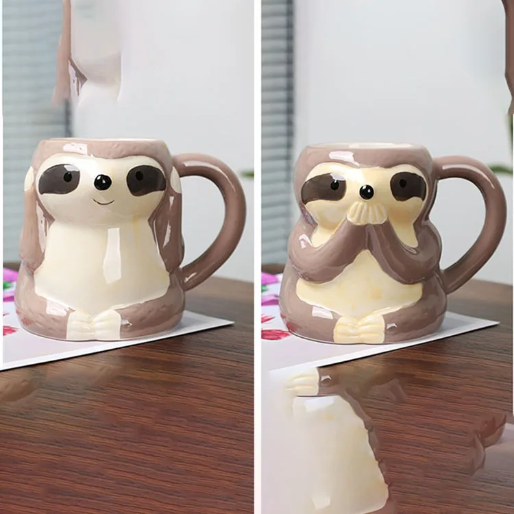 3d Animal Ceramic Mug Custom With Animals Mug Ceramic Coffee Cup For Drinking