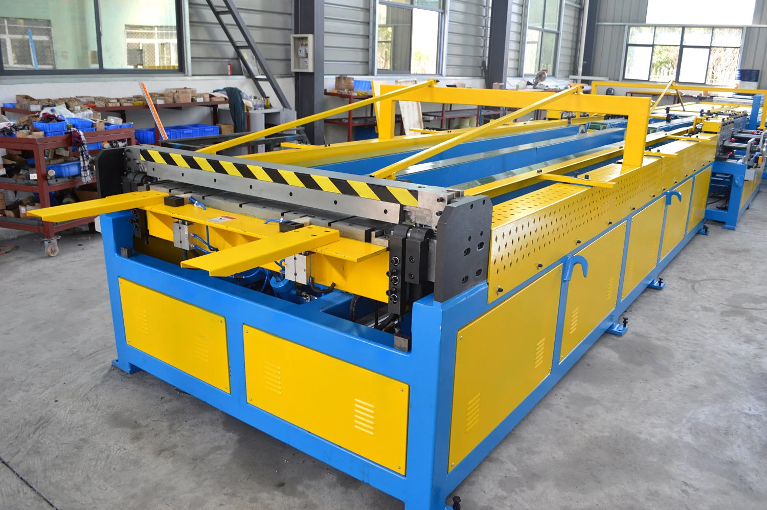 Air ventilation square/rectangular hvac duct U shape forming production line machine