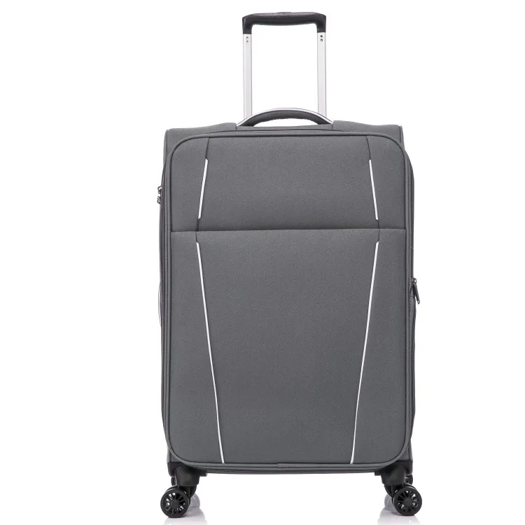 China Factory Custom Luggage Trolley Bags Nylon Soft Unisex Travel Luggage Suitcase Sets with Spinner Universal Wheel