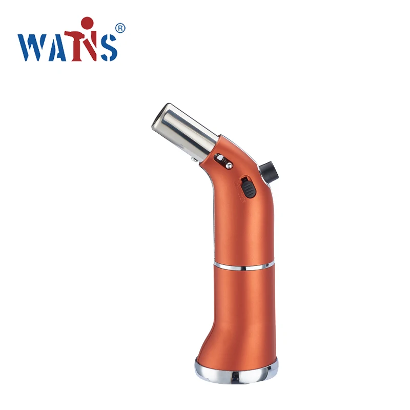 Manufacturers direct butane gas lighter flashlight adjustable flame can fill kitchen roast steak butane torch