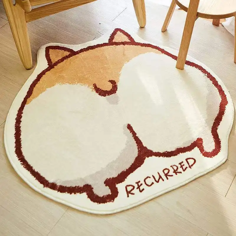 Beautiful Grey Color Velveteen Home Using Shaggy Rug Plain Design Living Room buy Rug and Carpets Online