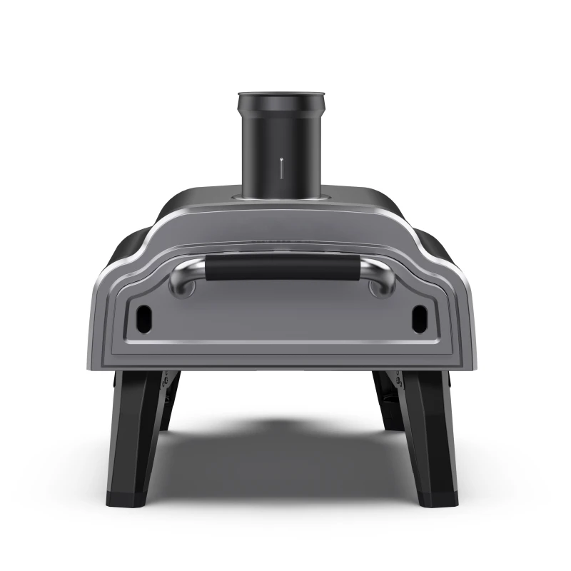 14 Inch High Quality Gas And Wood Pellet Pizza Oven Portable Camping Pizza Grill Outdoor Garden Gas BBQ Dual Pizza Oven