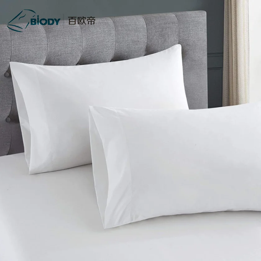 Hotel Bed Linen Bed Sheet T250 Stripe white Polycotton duvet cover sets with good hand feeling