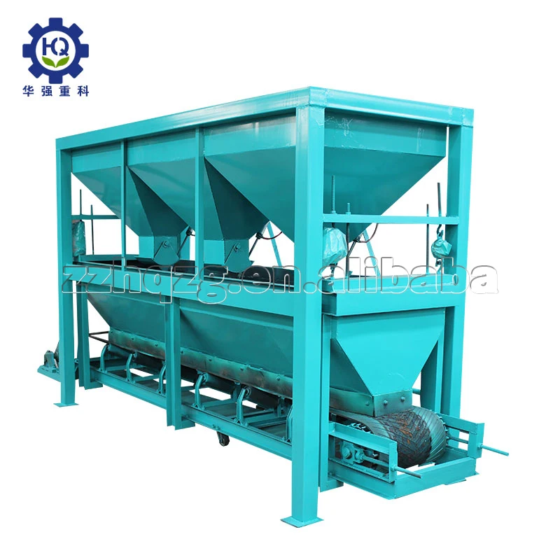 Fertilizer storage batching dosing machine with multi hopper