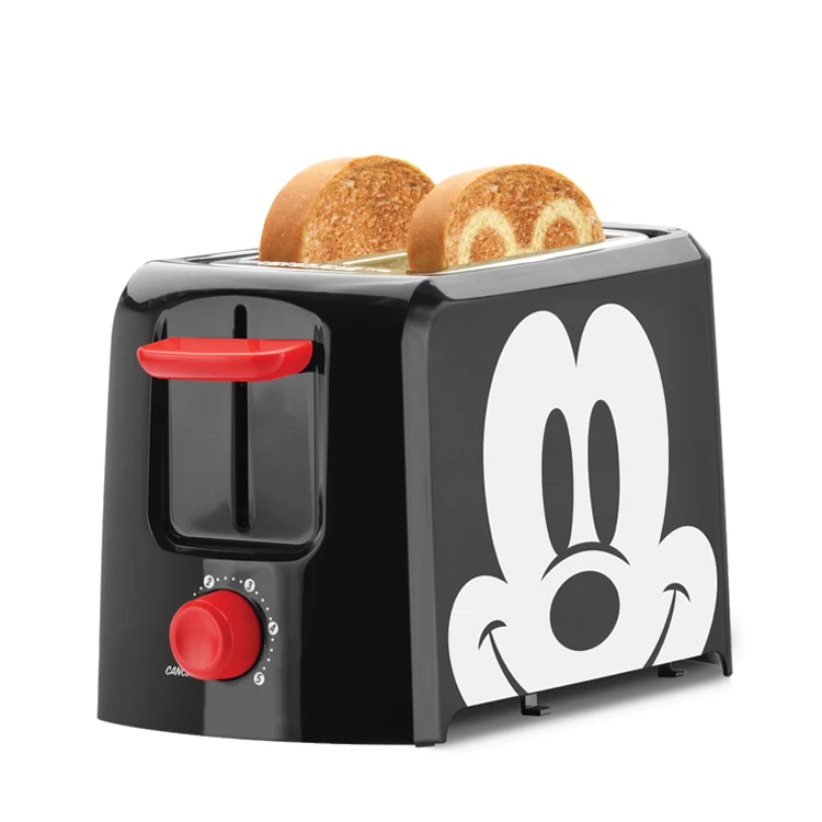 
2-Slice-Toasters Bread Compact Toaster Extra-Wide-slots for Household Kitchen Breakfast with Mickey Mouse Icon 
