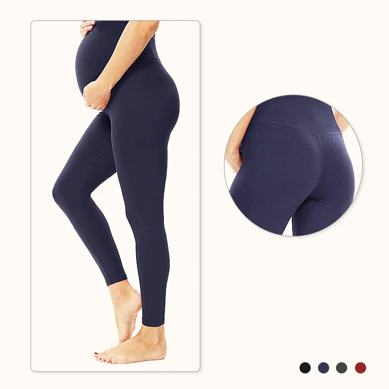 Custom Design Workout Clothing Plus Size Fitness Maternity Yoga Pants Quick Dry High Waist Women Pregnant Leggings