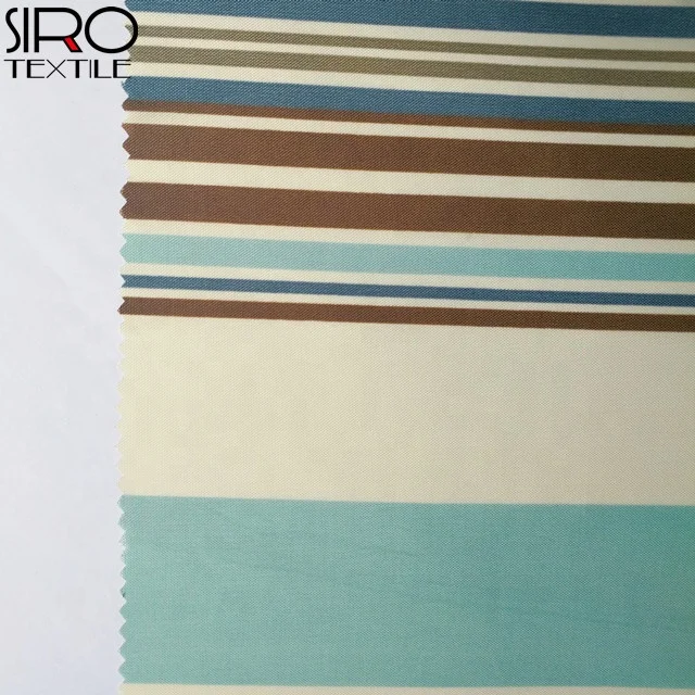 Popular 100% polyester stripe waterproof mildew-proof shower curtain for hotel and home